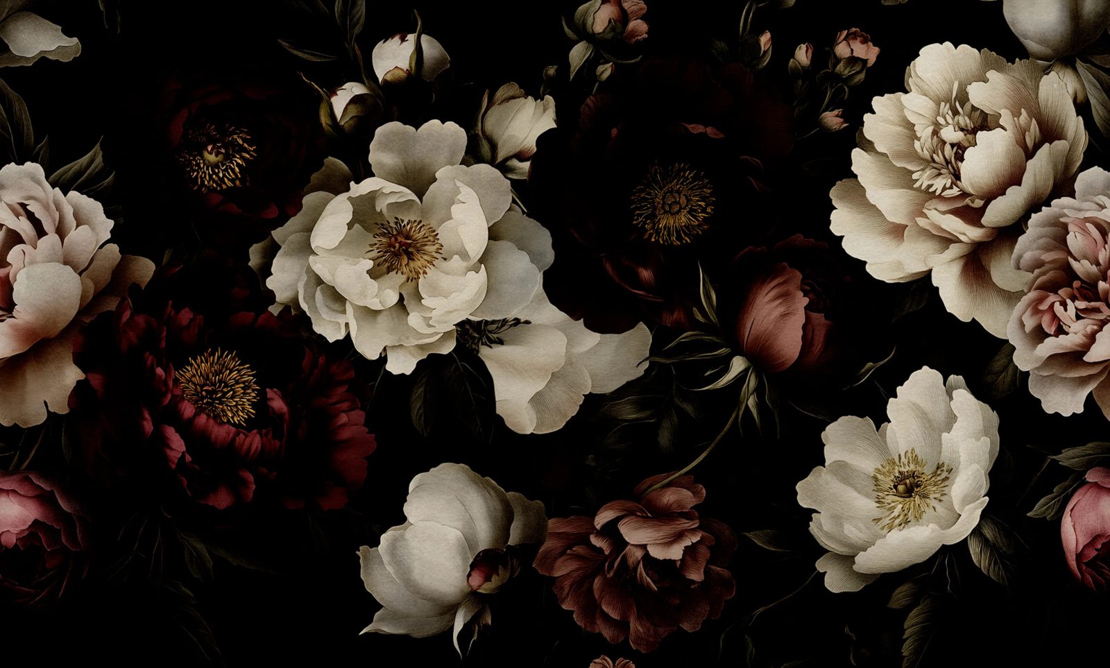 Bouquet of Roses, Vintage, Rebel Walls