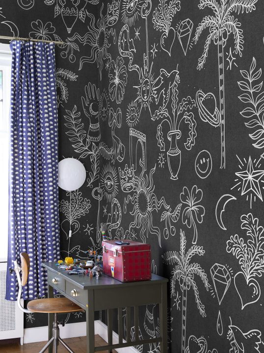 Doodle, Black, Rebel Walls 3