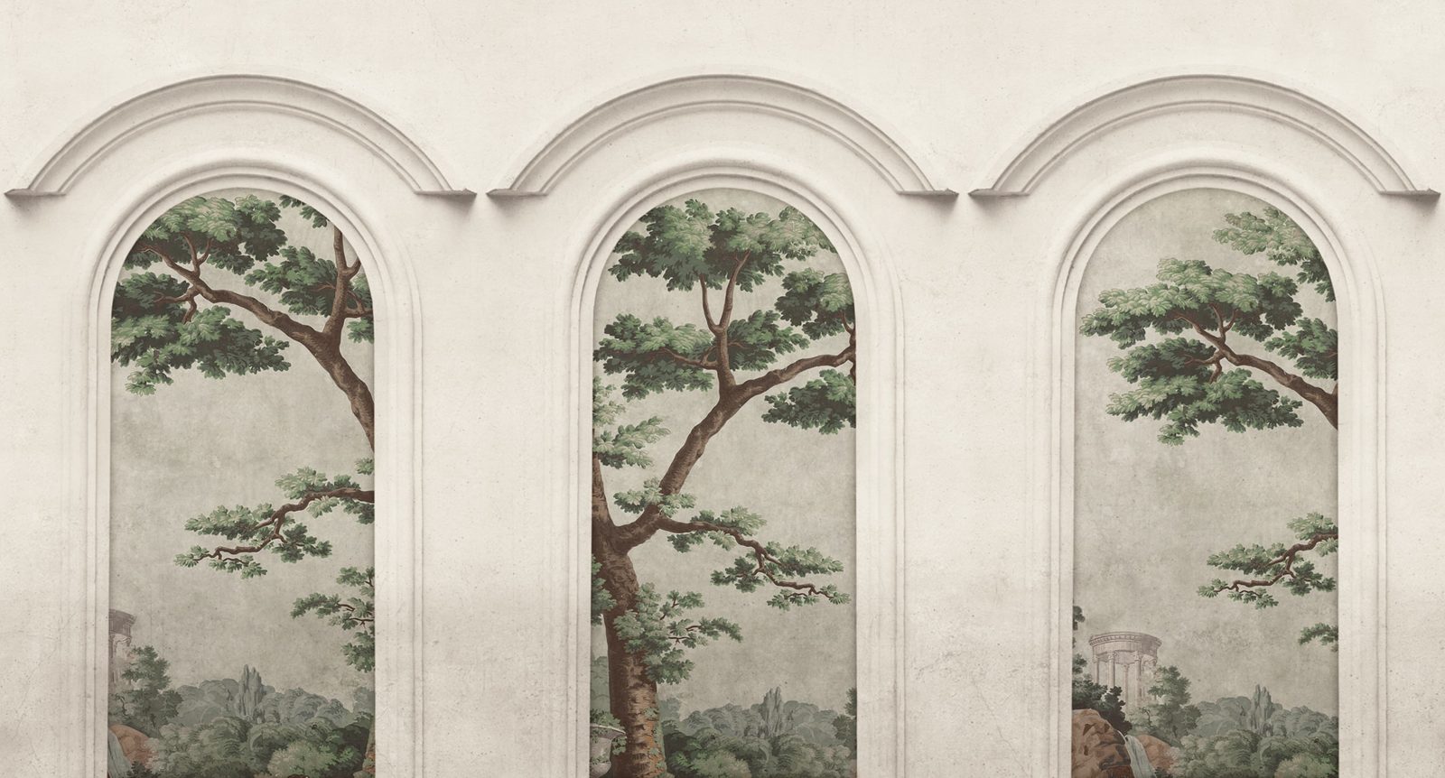 Woodland Arches, Green, Rebel Walls