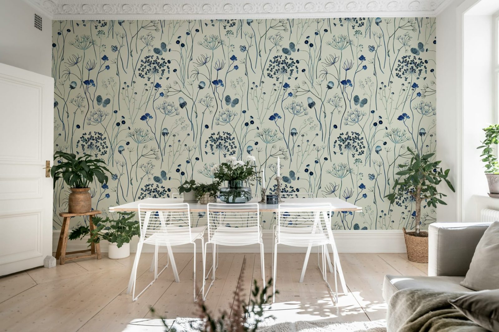Flower Garden, Blue, Rebel Walls 3