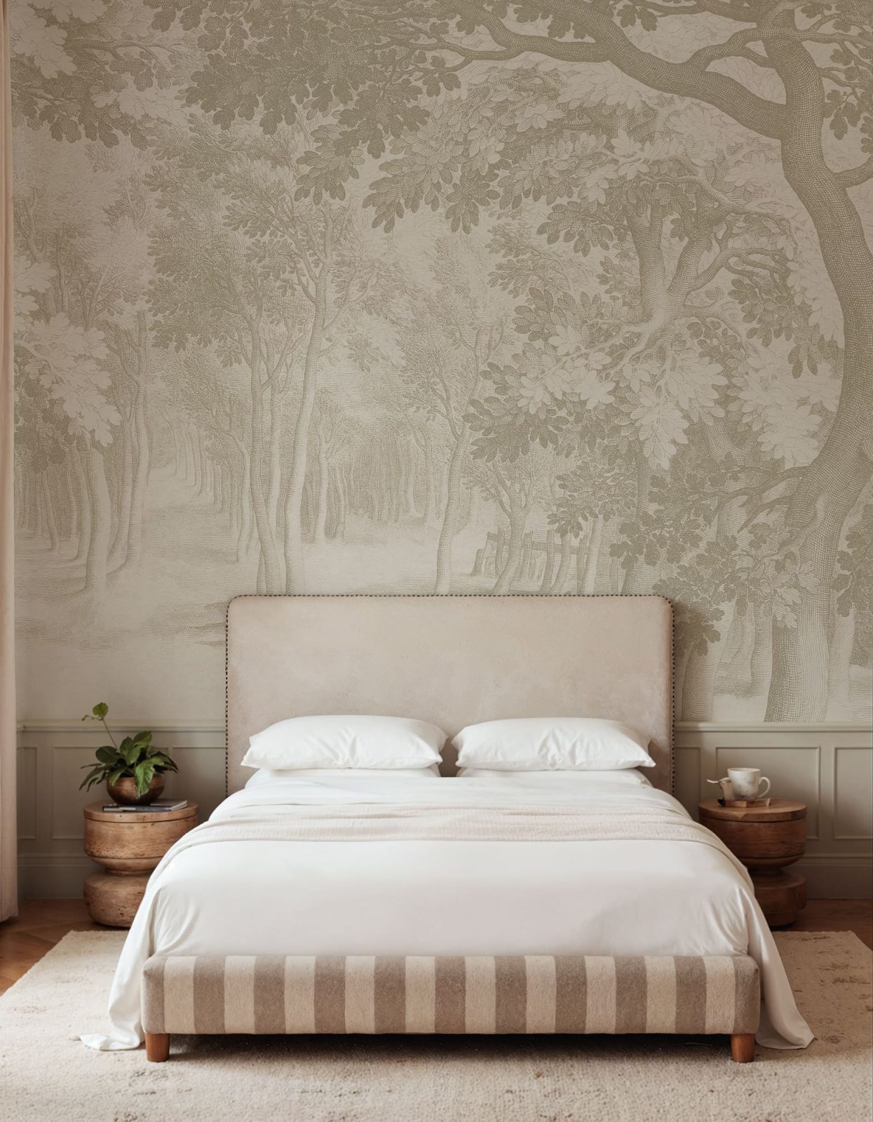 Forest Engraving, Beige, Rebel Walls 2