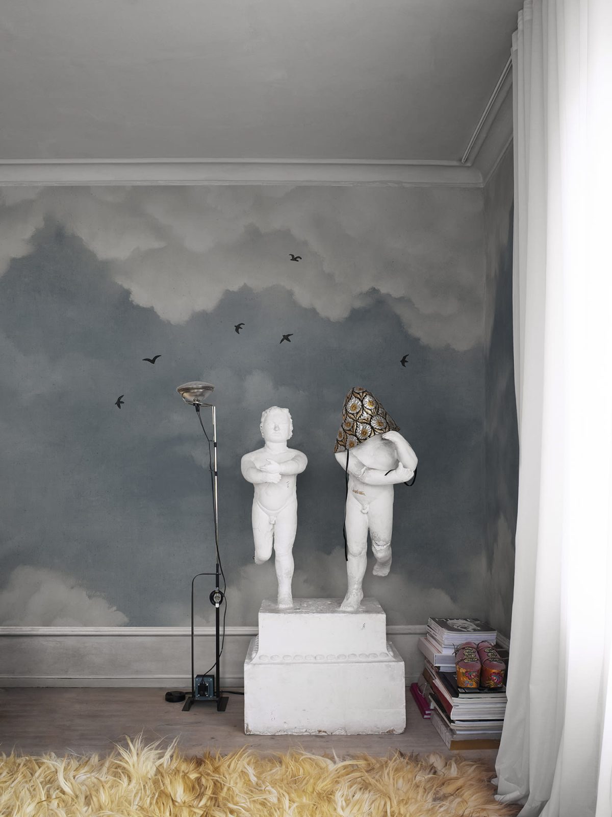 Sky of Clouds, Blue Birds, Rebel Walls 3