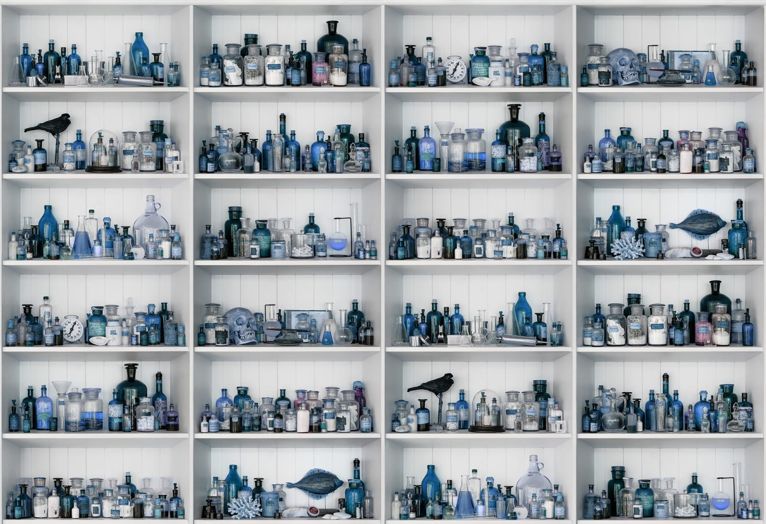 3D Cabinet of Curios, Sapphire, Rebel Walls