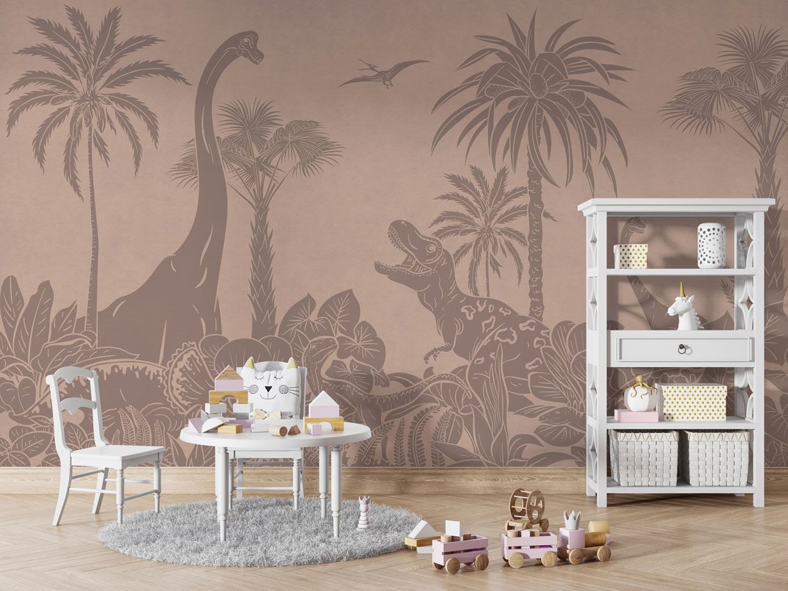 Monochrome Dino - Pink Vintage, Kikki Belle 5