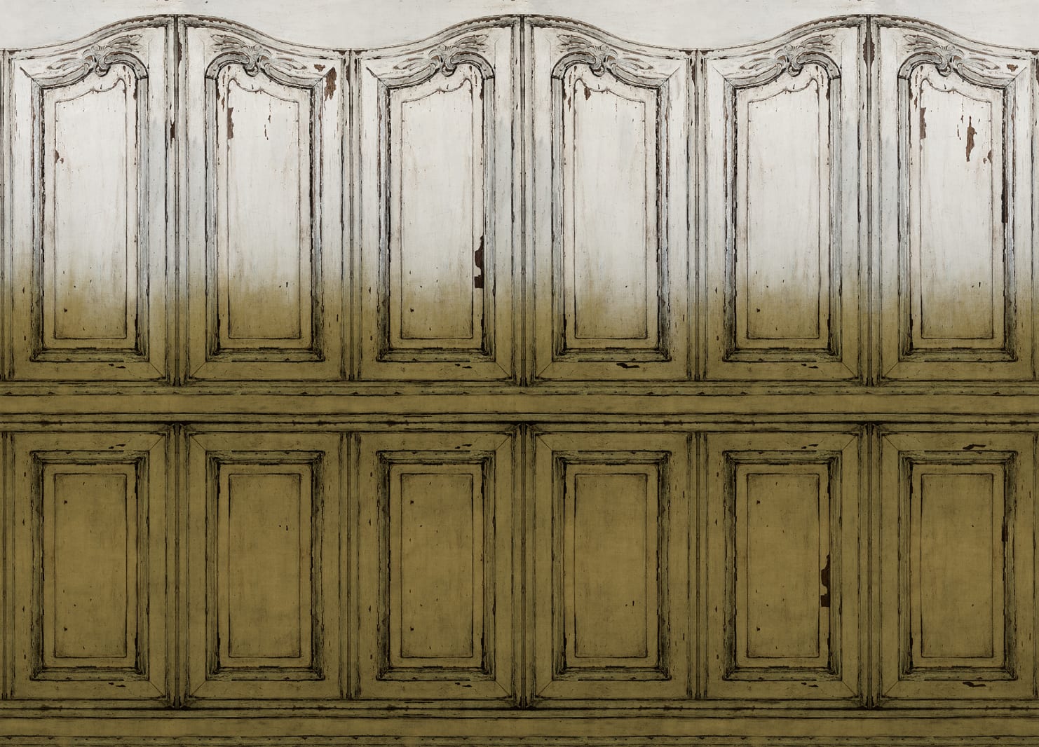 Parisian Panels, Dip Dye Yellow, Rebel Walls