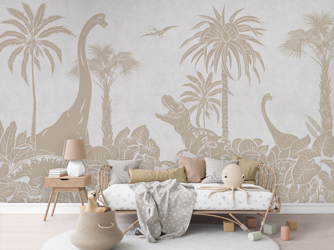 Monochrome Dino - White Vintage, Kikki Belle 4