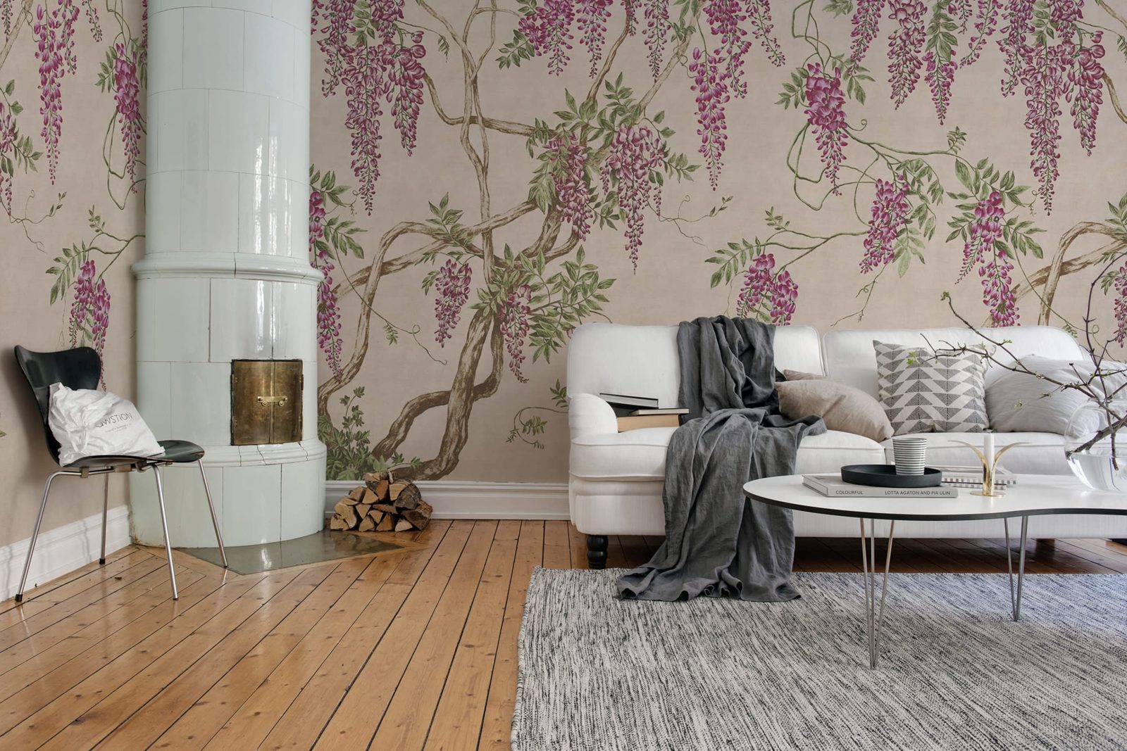 Wisteria Tree, Dusty Pink, Rebel Walls 3