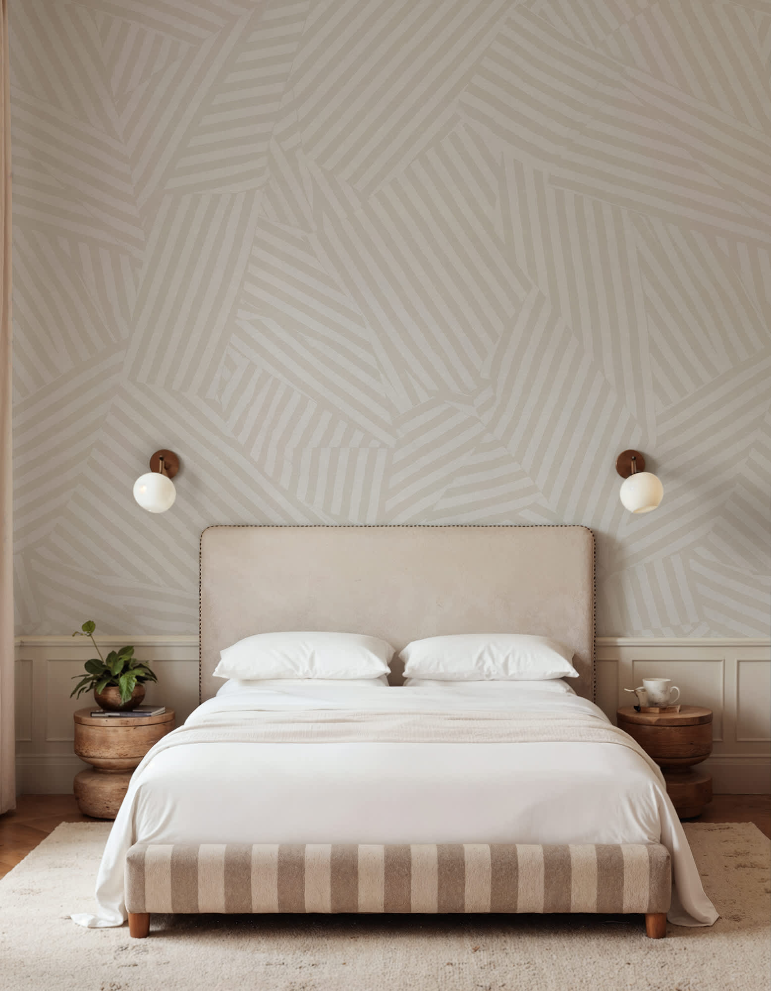 Abstract Weave, Beige, Rebel Walls 3
