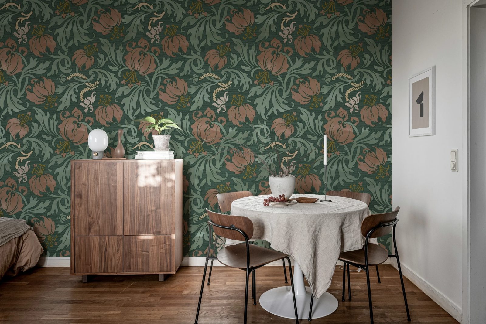 Midnight Peony, Burgundy, Rebel Walls 3