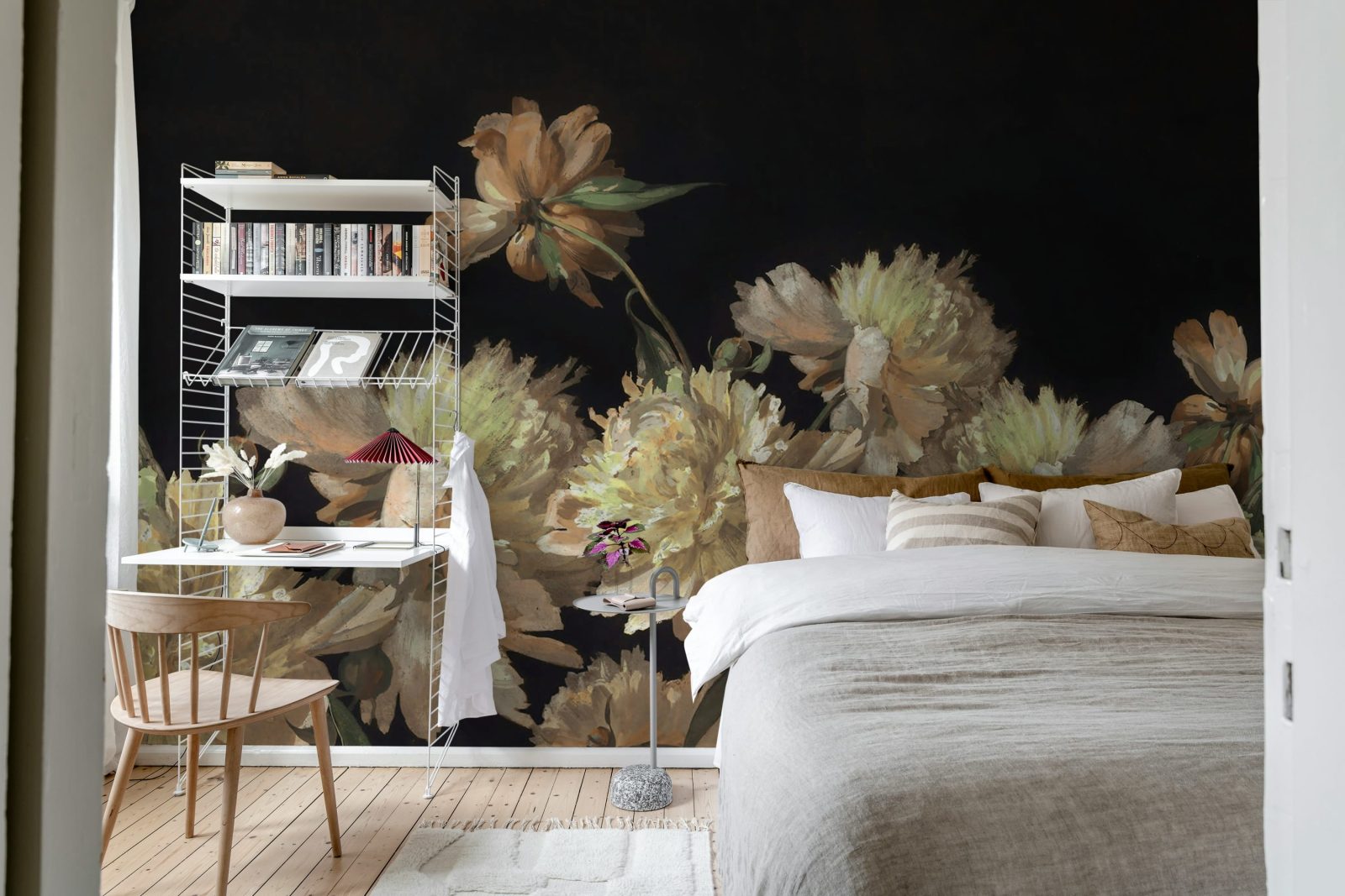 Vintage Peony, Yellow, Rebel Walls 3