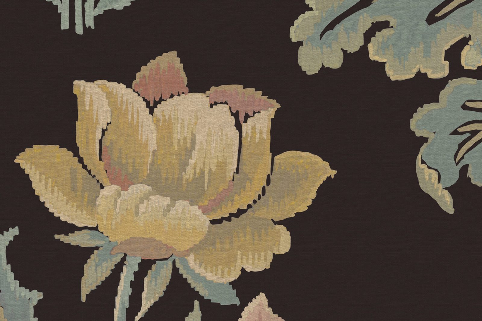 Meadow Bouquet, Black, Rebel Walls 4