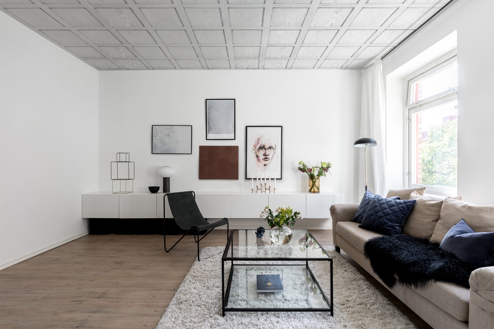 3D Panel, White, Rebel Walls 4