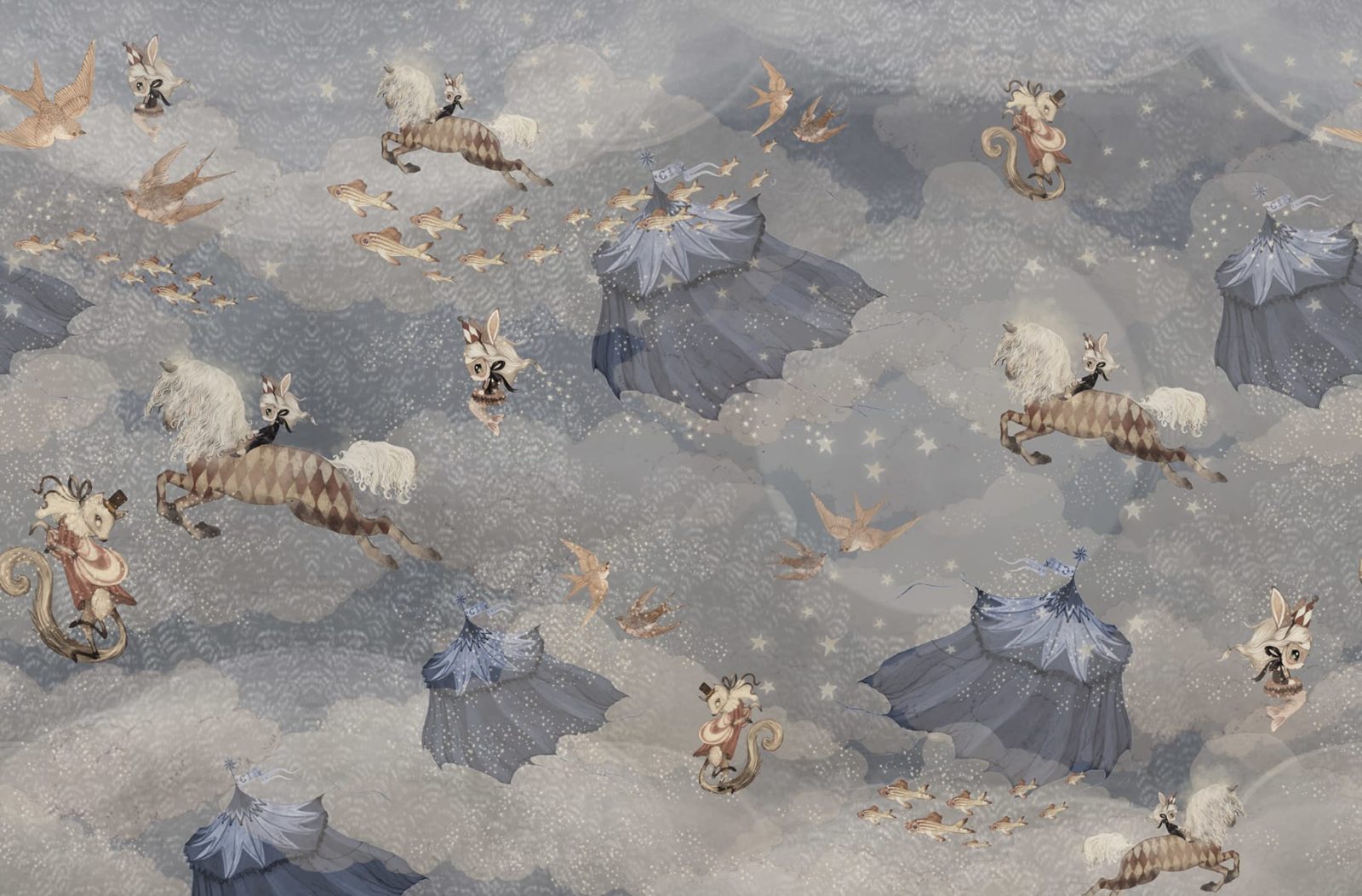 Flying Circus, Sky Blue, Rebel Walls