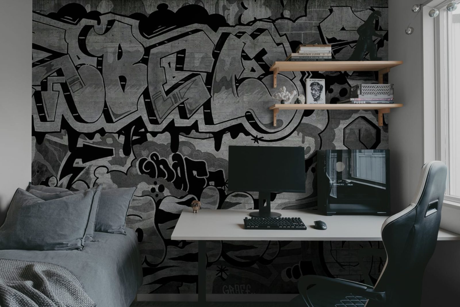 Graffiti, Black, Rebel Walls 3
