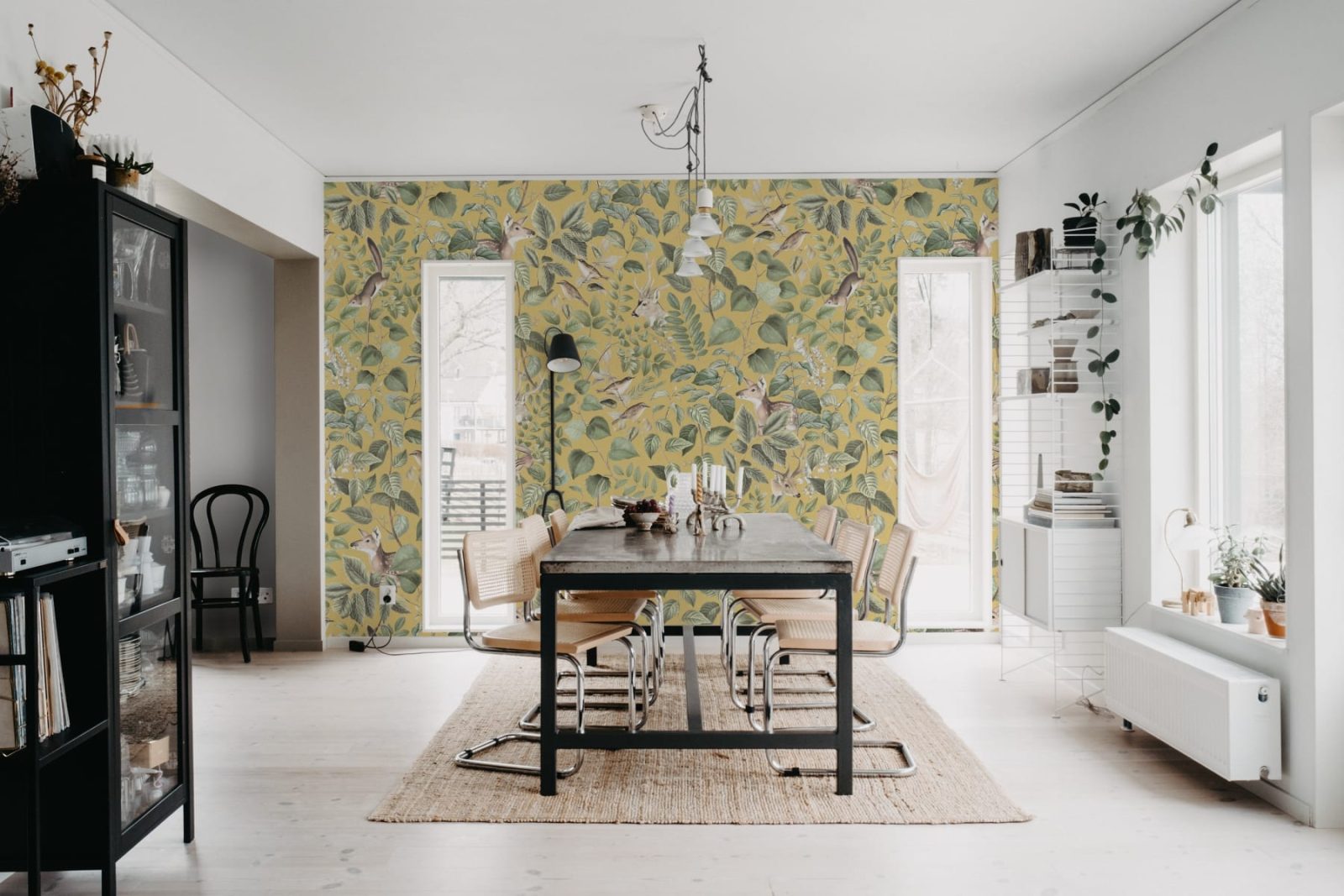 Forest Animals, Yellow, Rebel Walls 2