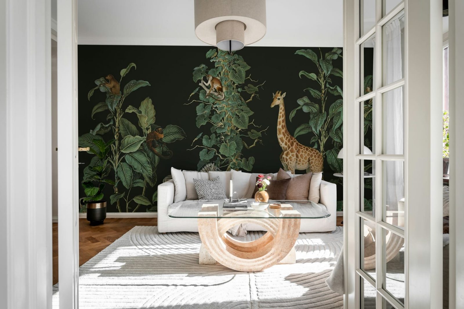 Wildlife Stroll, Black, Rebel Walls 2