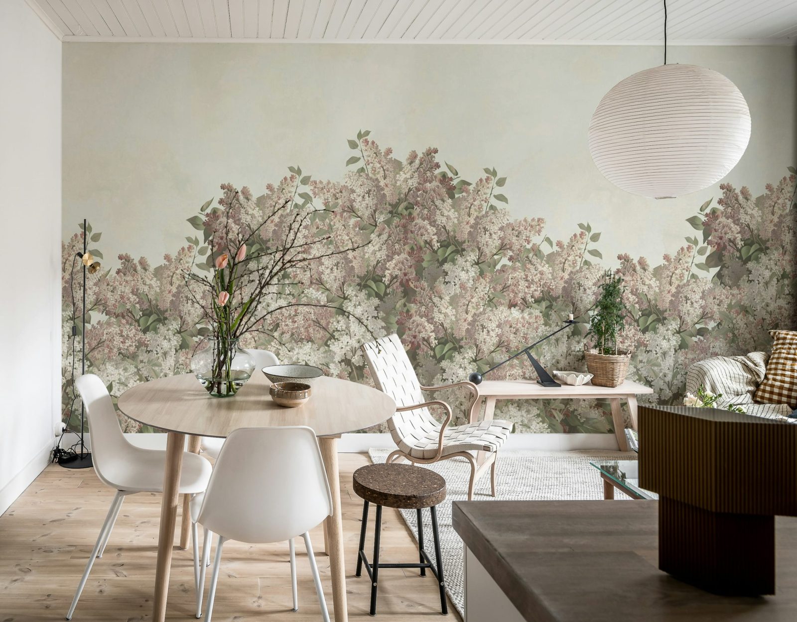 Syringa Flowers, Pink, Rebel Walls 2