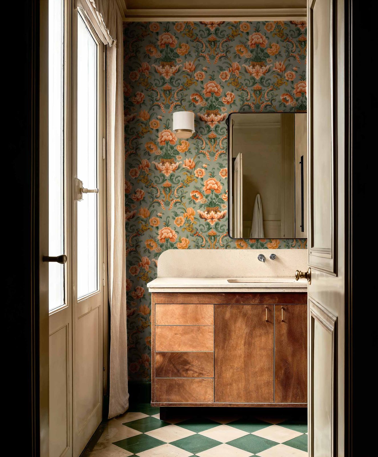 Aranjuez Damask, Sage, Coordonne, 5mp / rola 2