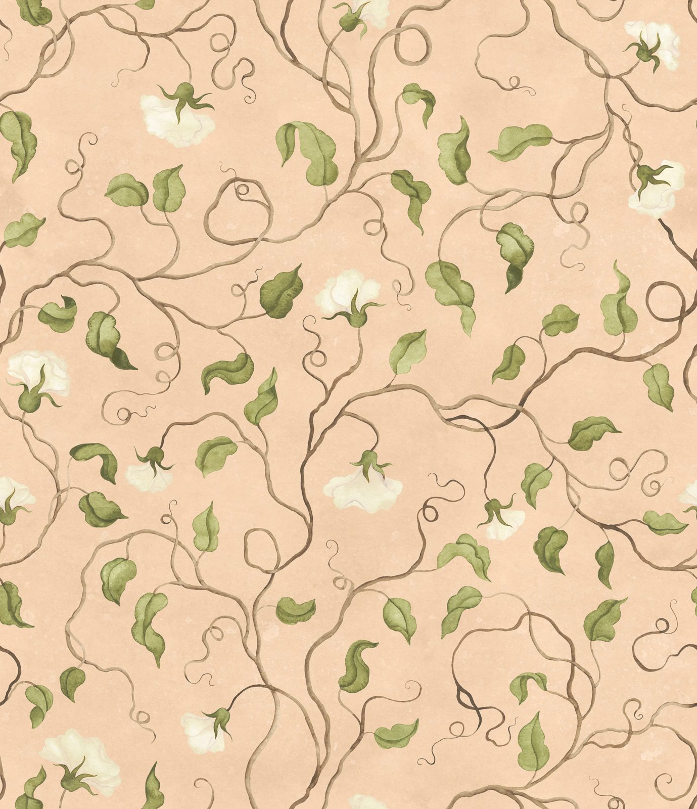 Soft Vines, Pink, Rebel Walls