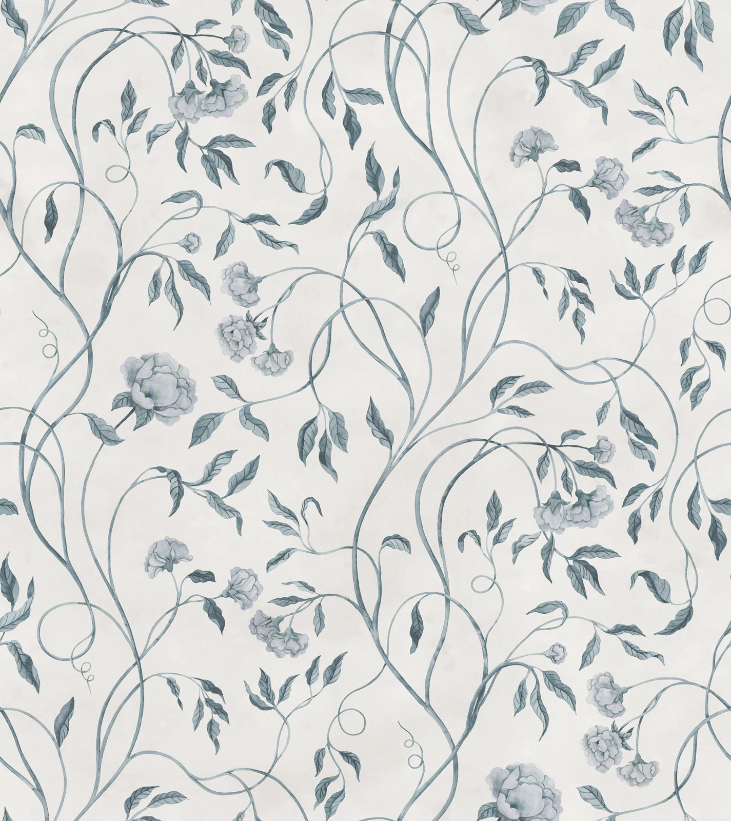 Peony Bloom, Blue, Rebel Walls