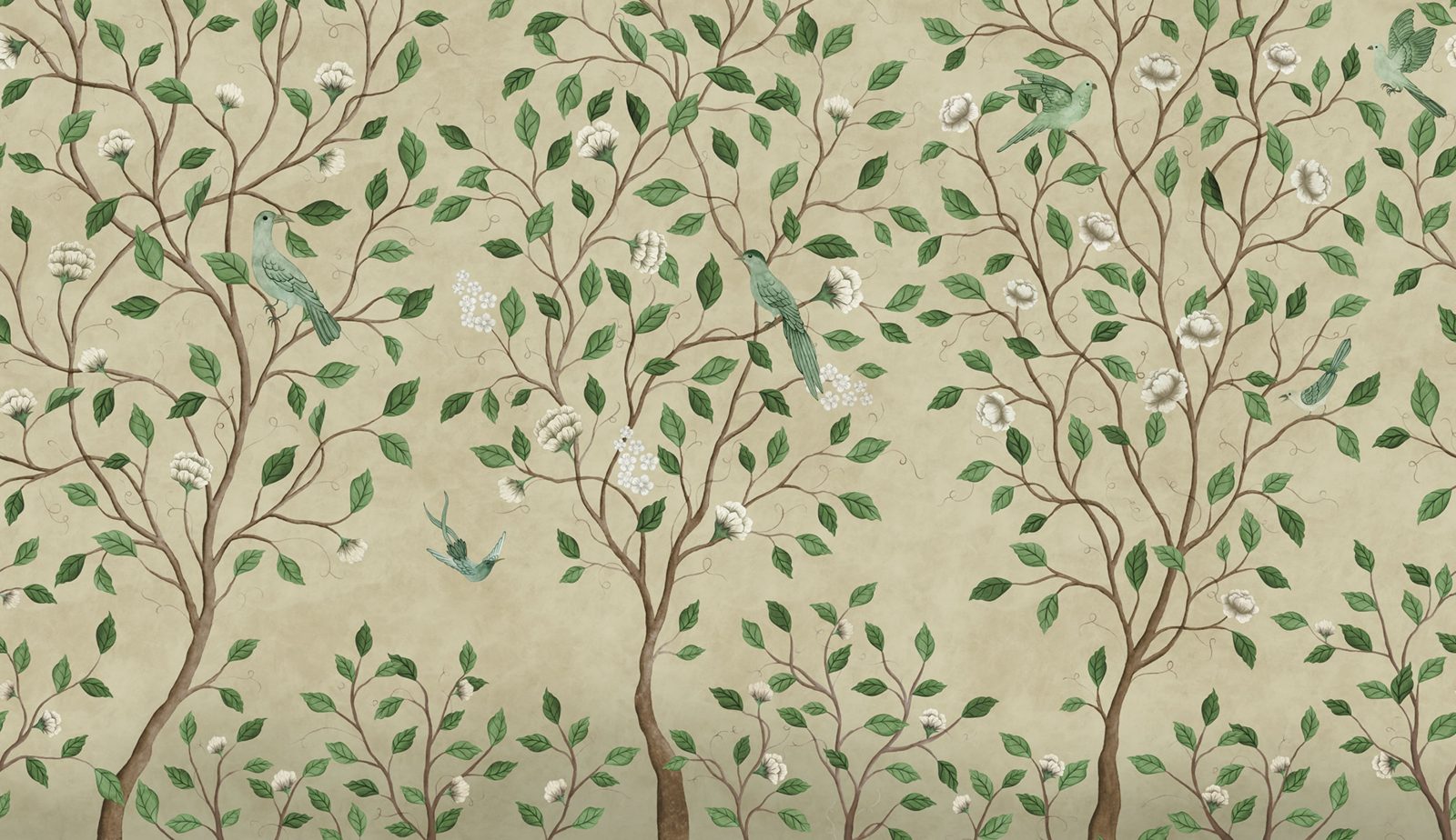 Chinoiserie Dream, Beige, Rebel Walls