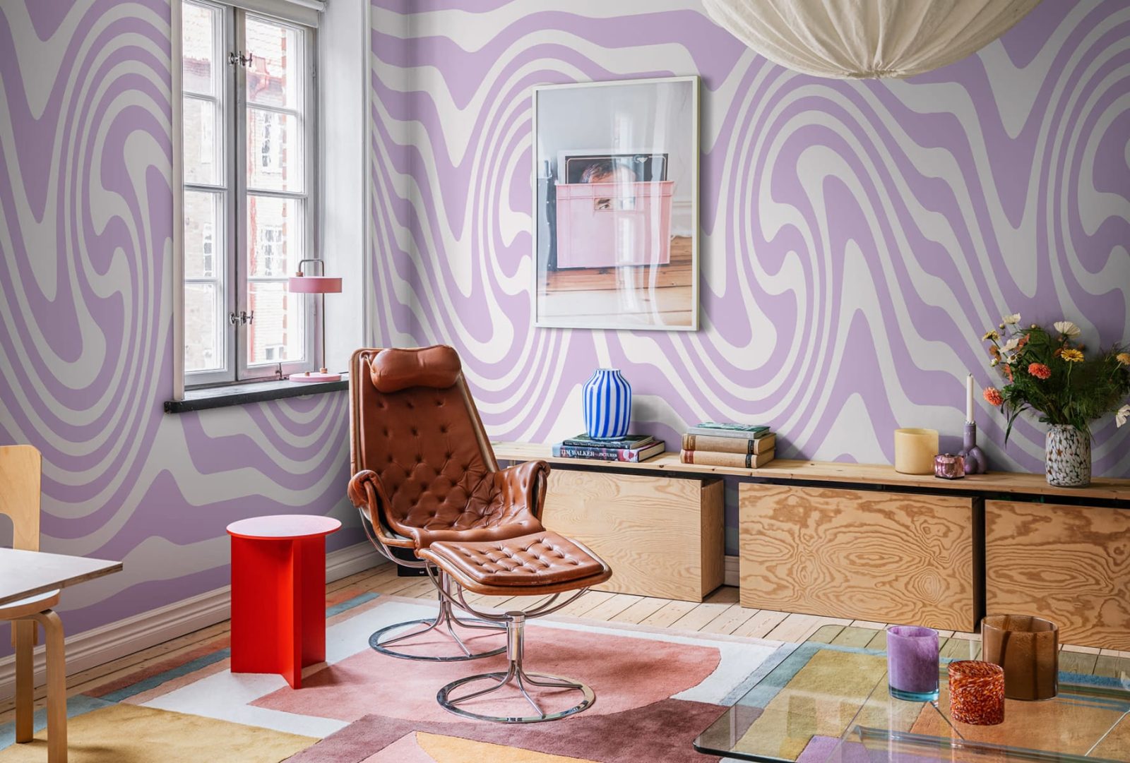 Happy Wobbly, Lilac, Rebel Walls 4