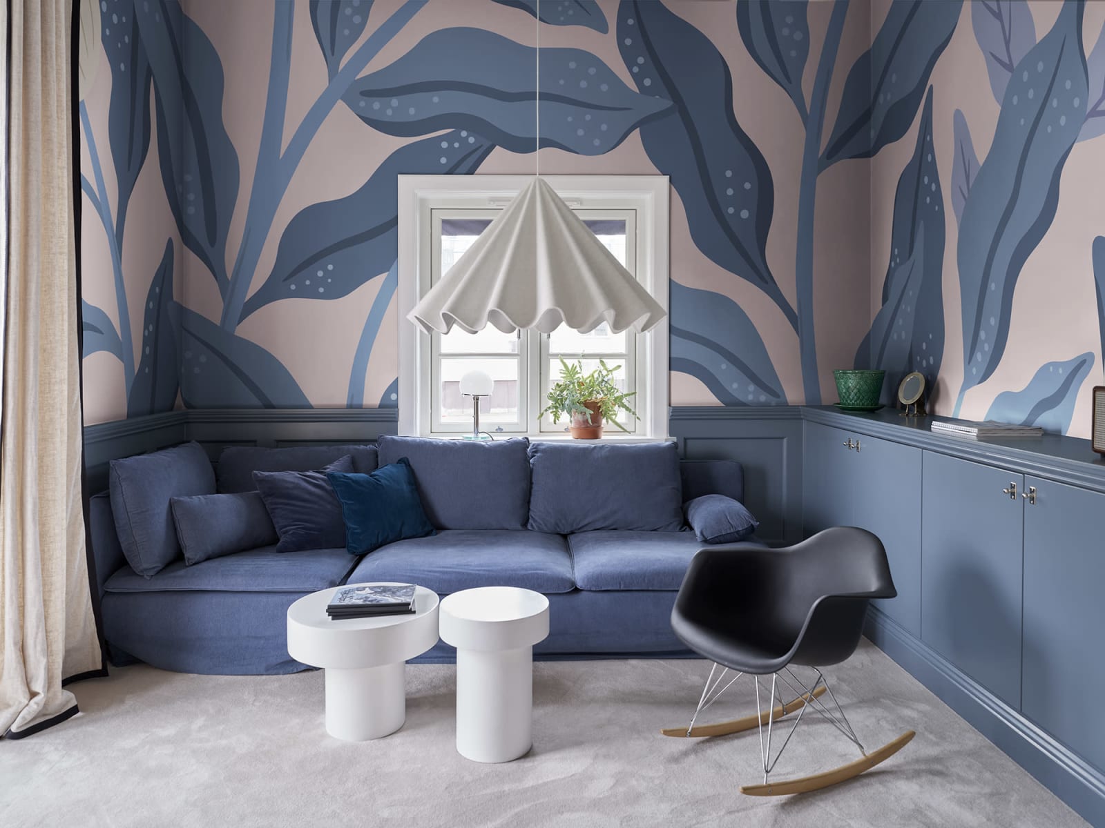 Cool Flora, Pink & Blue, Rebel Walls 2