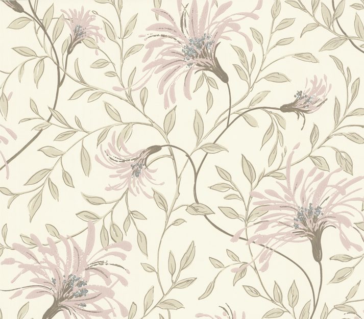 Fairhaven, Pink Luxury Floral, 1838 Wallcoverings, 5.3mp / rola 2