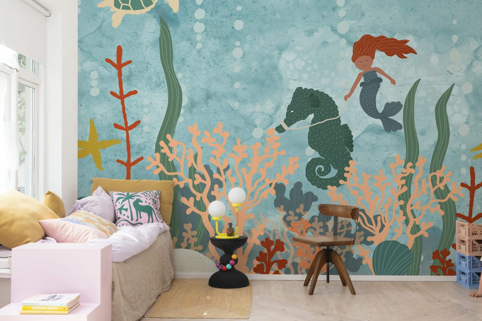 Mermaid World, Blue, Rebel Walls 2