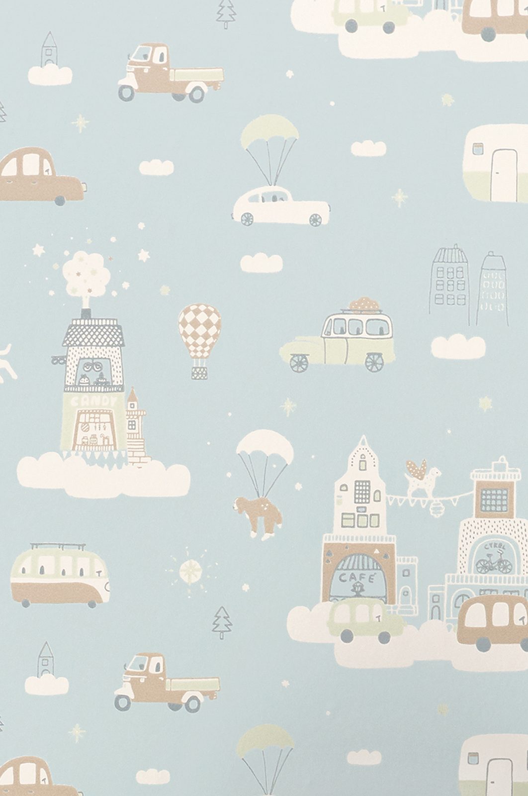 Above the Clouds, Soft Blue, Majvillan