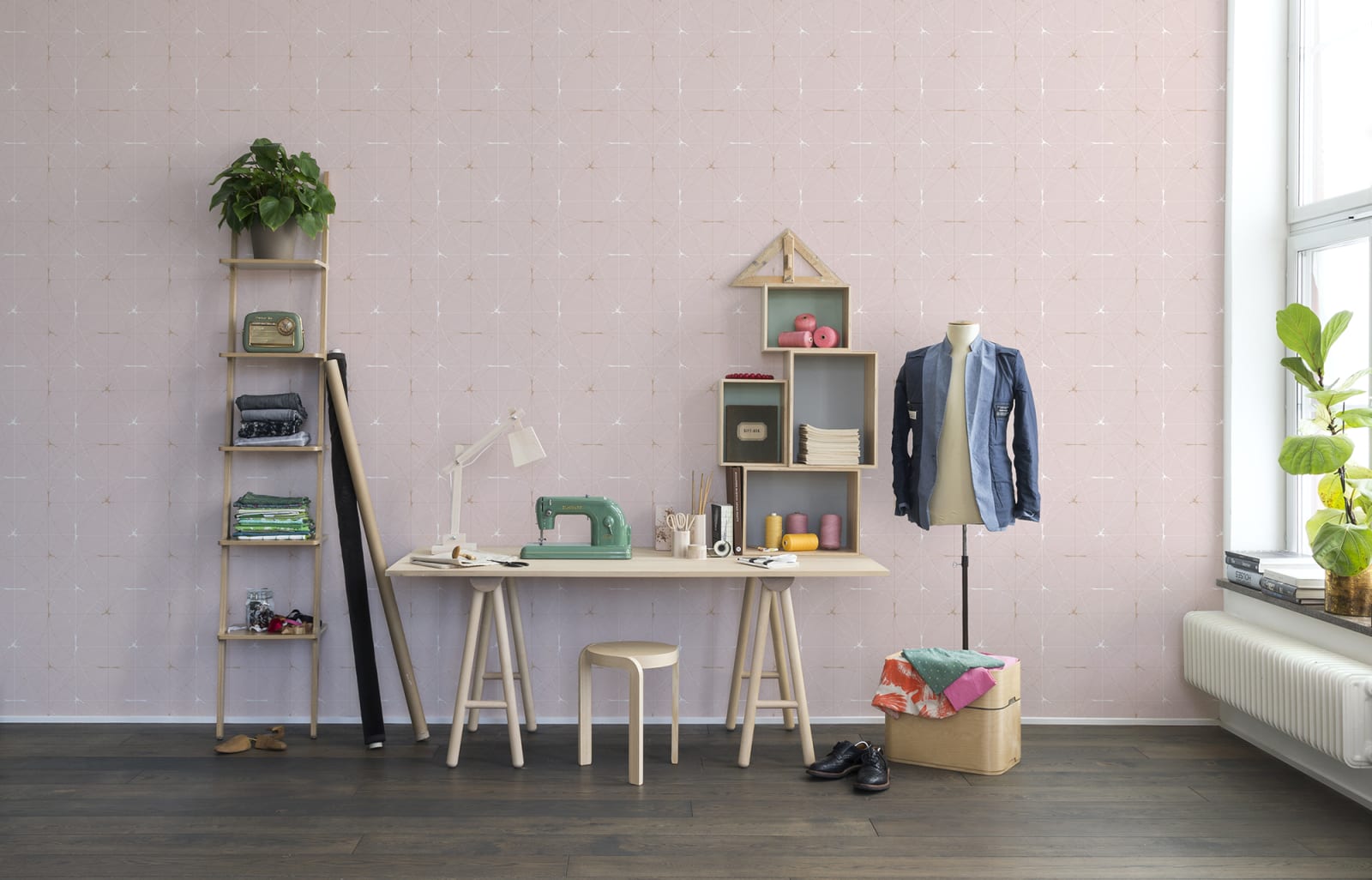 Perfect Fit, Powder Pink, repetitiv, Rebel Walls 3