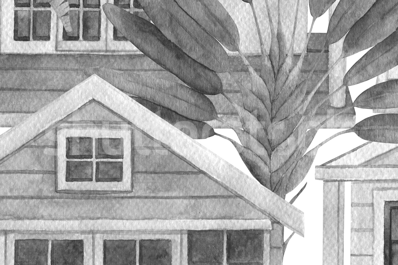 Palm Residence, Gray, Rebel Walls 4