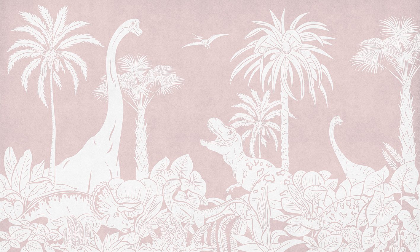 Monochrome Dino - Pink, Kikki Belle