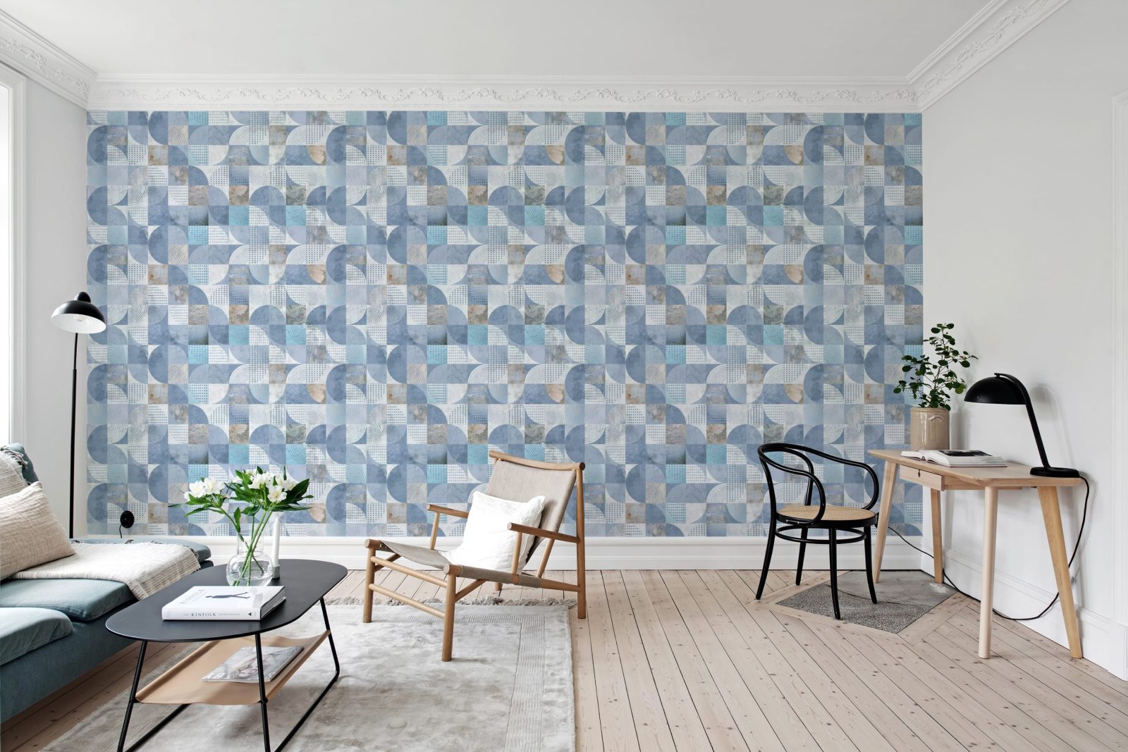 Multi Blocks, Soft Blue, Rebel Walls 2