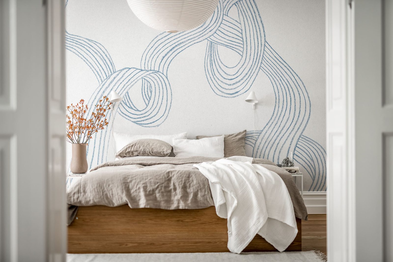 Stripes, Light Blue, Rebel Walls 3
