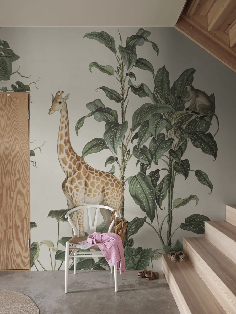 Wildlife Stroll, Yellow, Rebel Walls 3