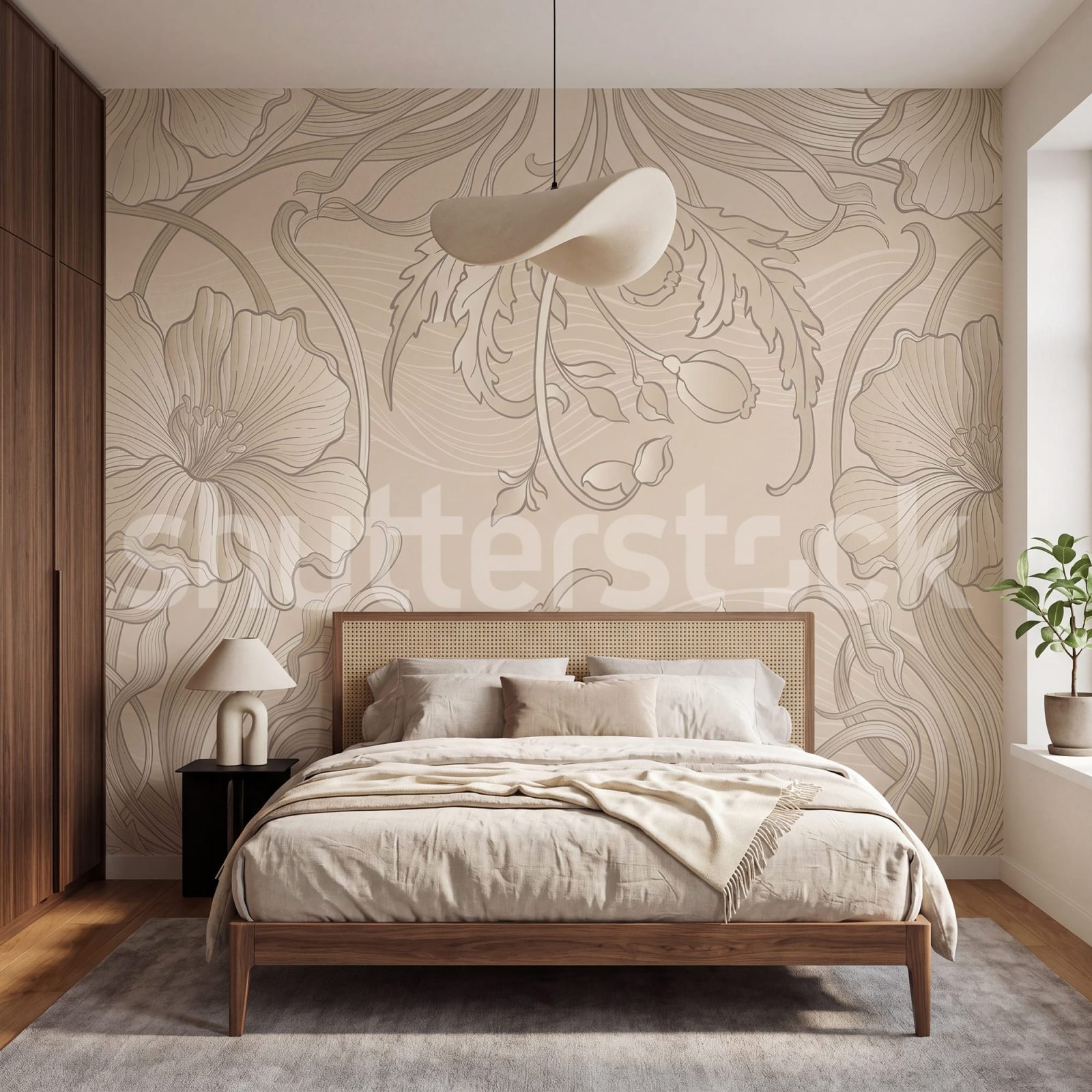 Grand Flora, Beige, Rebel Walls 2