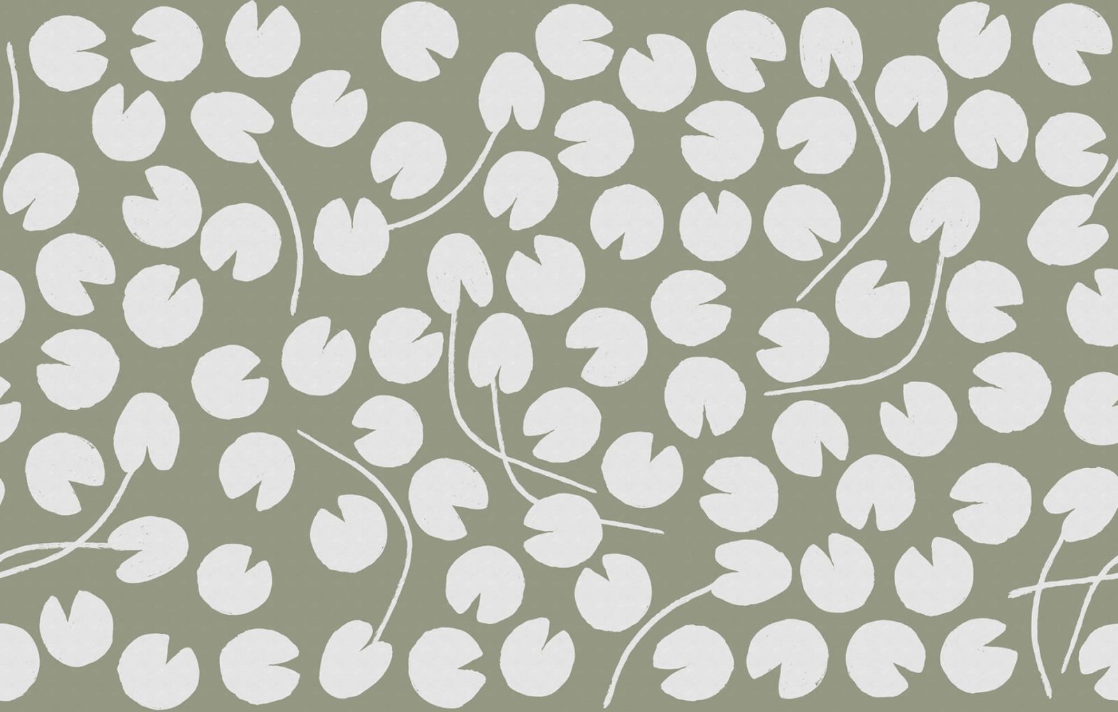 Water Lilies, Green, Rebel Walls