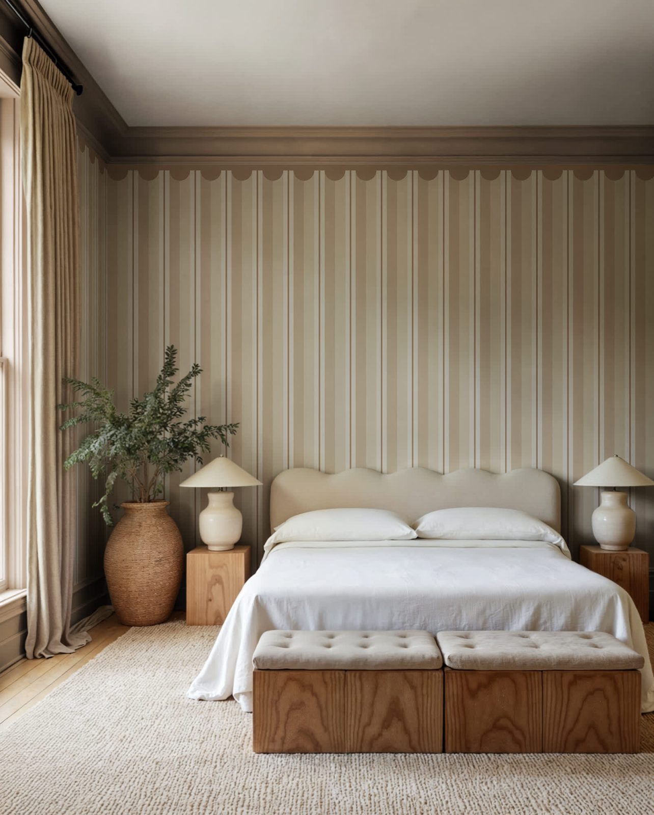 Border Stripe, Beige, Rebel Walls 2