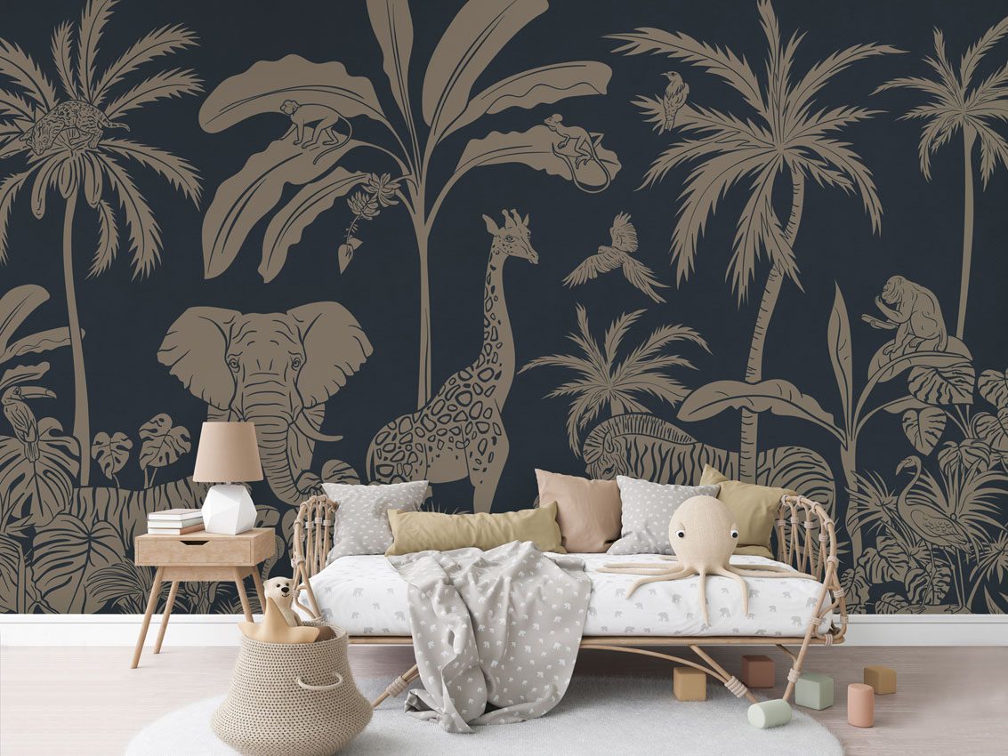Monochrome Jungle - Blue Vintage, Kikki Belle 4