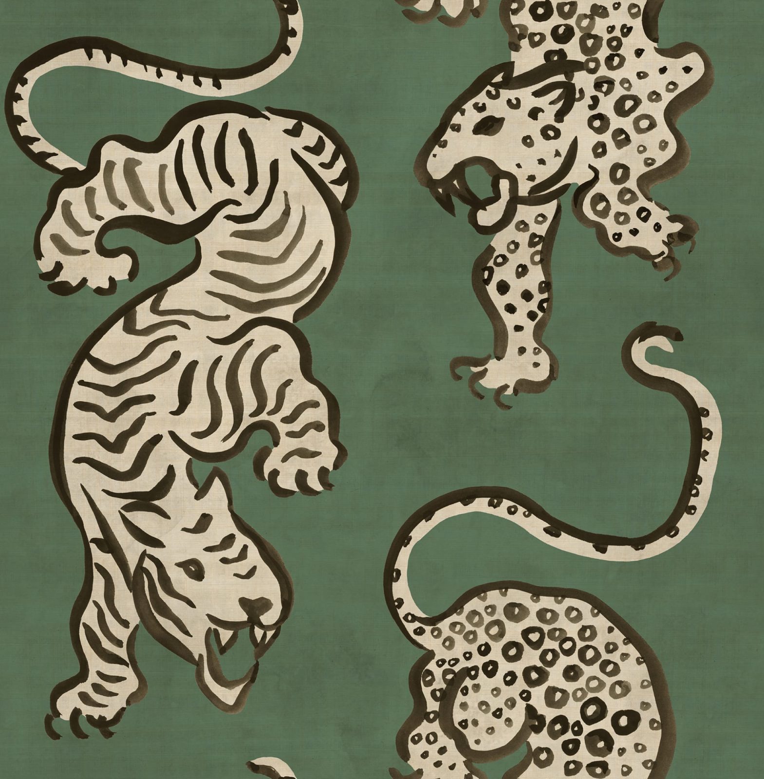 Ink Tiger, Green, Rebel Walls