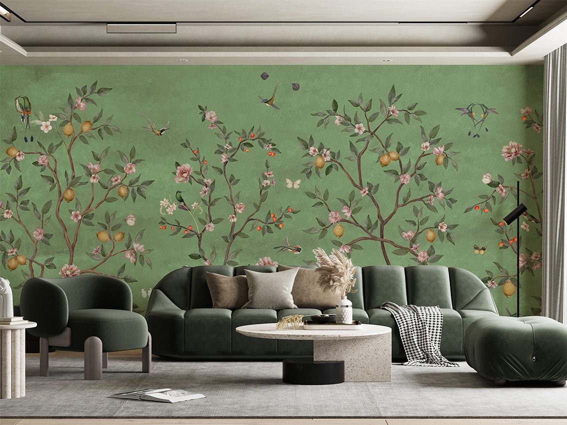 Lemon Tree Chinoiserie - Green, Sir Edward 5