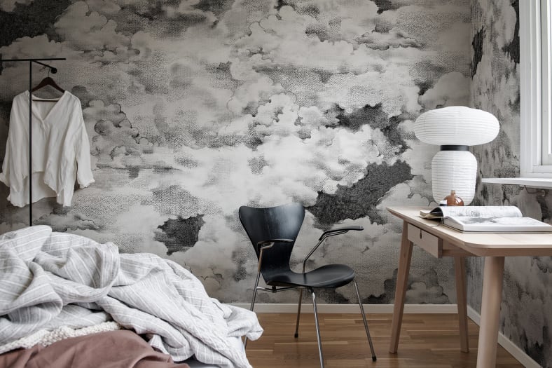 Chubby Clouds, Graphite, Rebel Walls 2