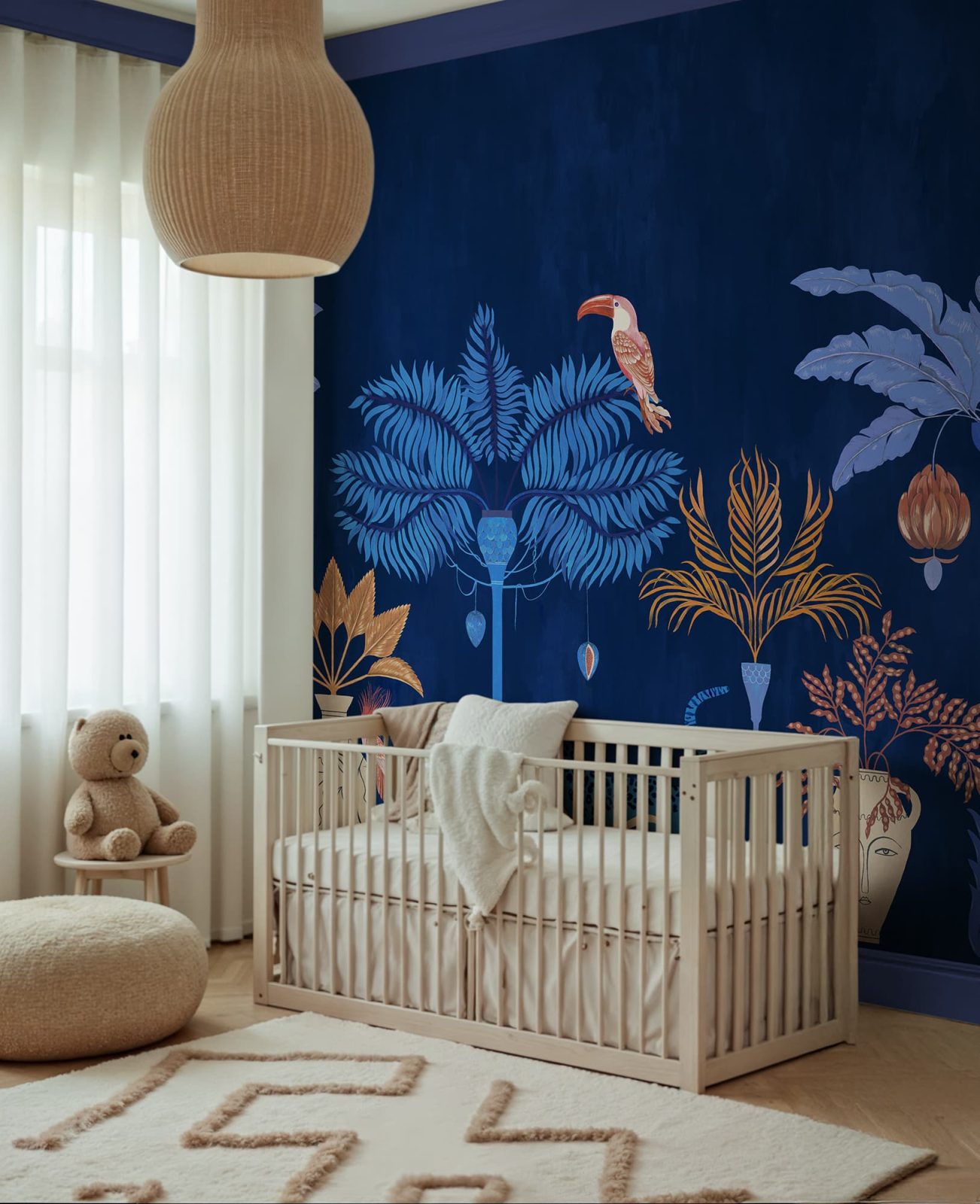 Savanna Chic, Dark Blue, Rebel Walls 3
