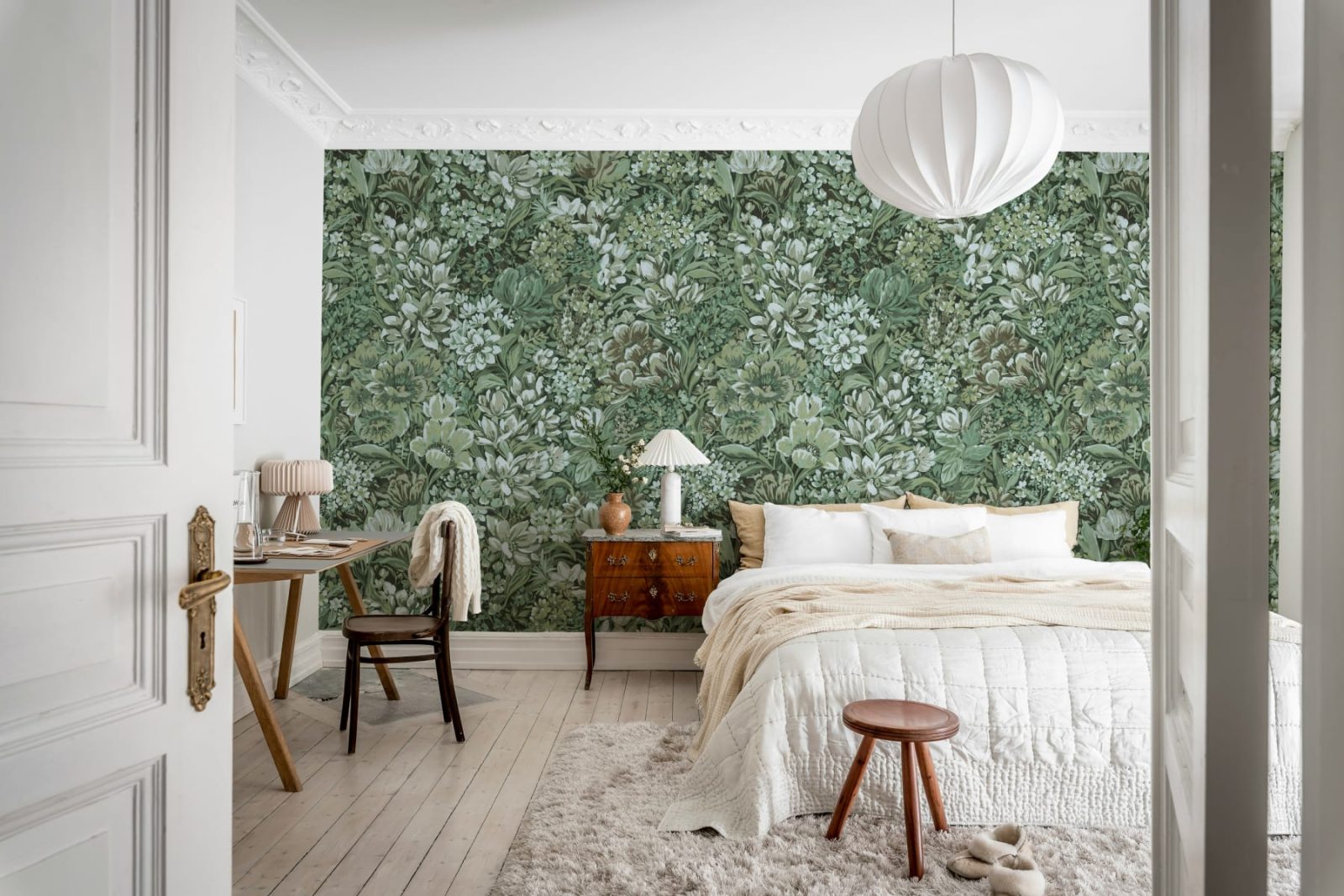 Floral Garden, Green, Rebel Walls 2