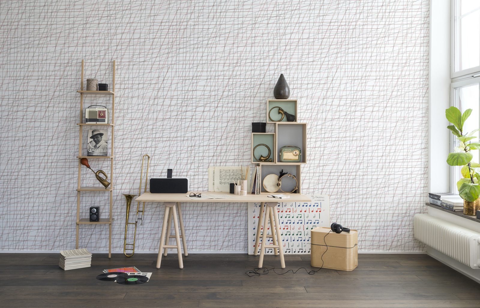 Note Sheets, Soft Pink, repetitiv, Rebel Walls 2