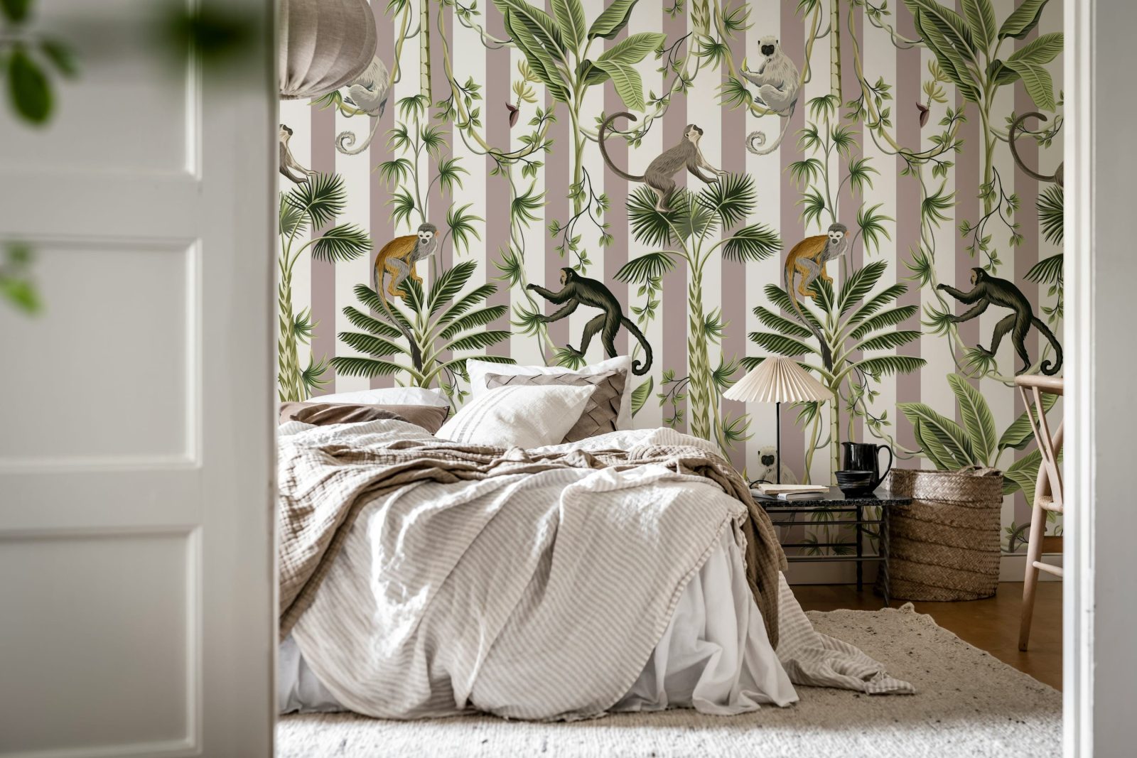 Monkey Stripes, Greige, Rebel Walls 3