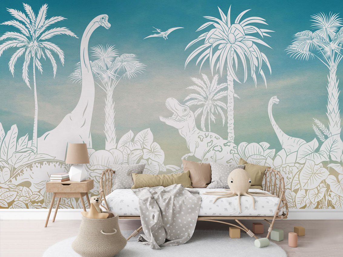 Monochrome Dino - Blue Sky, Kikki Belle 4