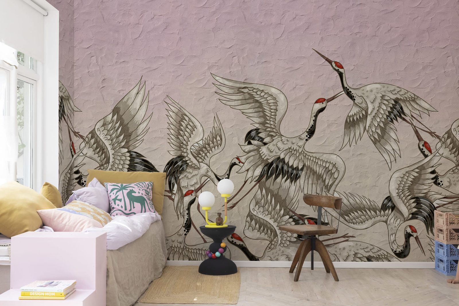 Crain Birds, Rose, Rebel Walls 2