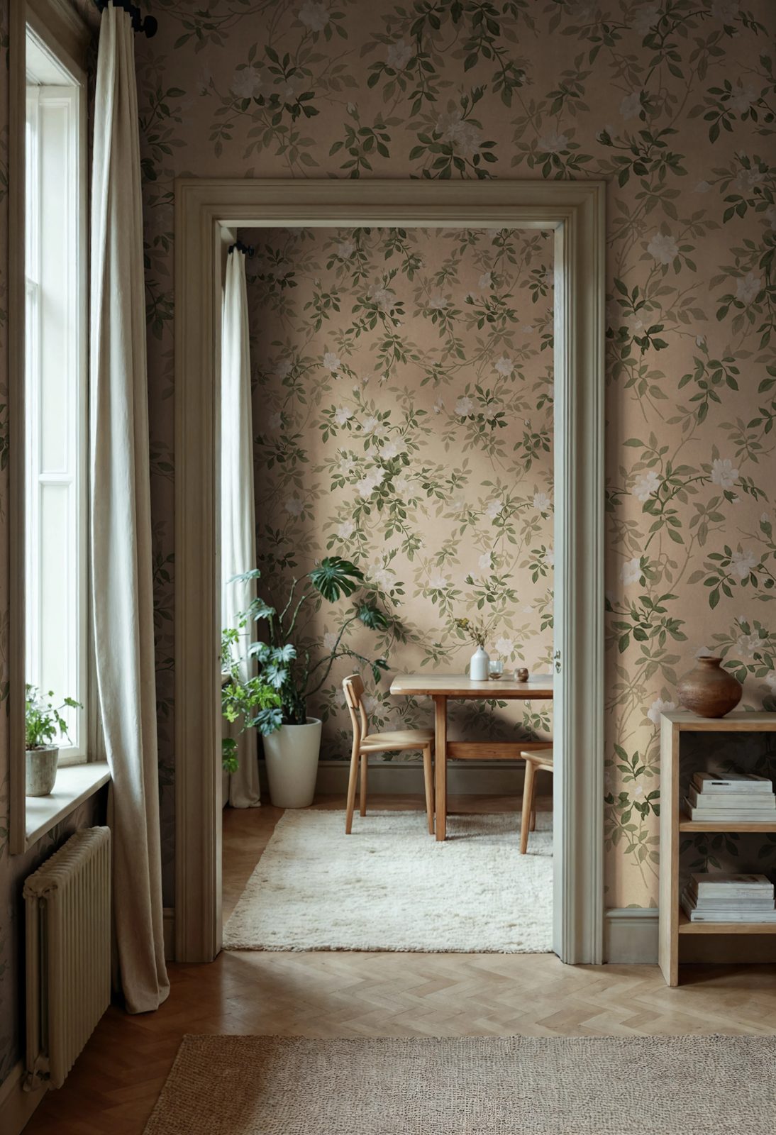 Wildflower Vista, Peach, Rebel Walls 2